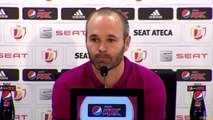 Andrés Iniesta - Rueda de Prensa Final Copa del Rey 21-05-2016