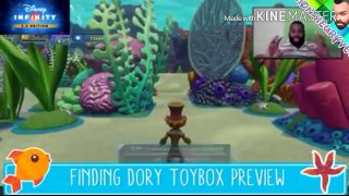 Finding dory toybox Dory's quest w- vehicles and nemo appearance