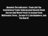 Download Abandon The Indicators : Trade Like The Institutional Trader Underground Smooth Sleek