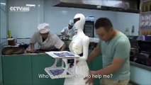 Cute robot waiter takes over restaurant in China