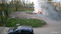 Impressionnante explosion chimique dans une décharge en Russie