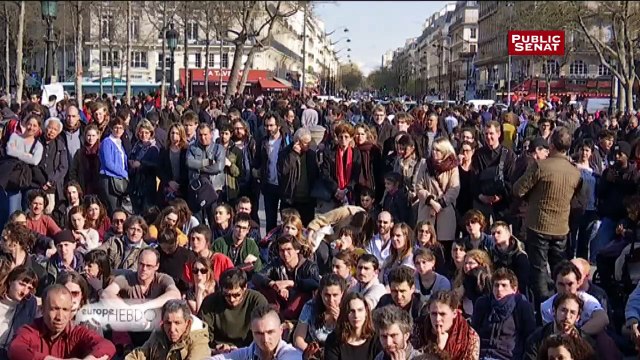 Le mouvement Nuit Debout place de la République