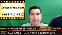 Oklahoma City Thunder vs. Golden St Warriors Free Pick Prediction Game 4 NBA Pro Basketball Odds Preview