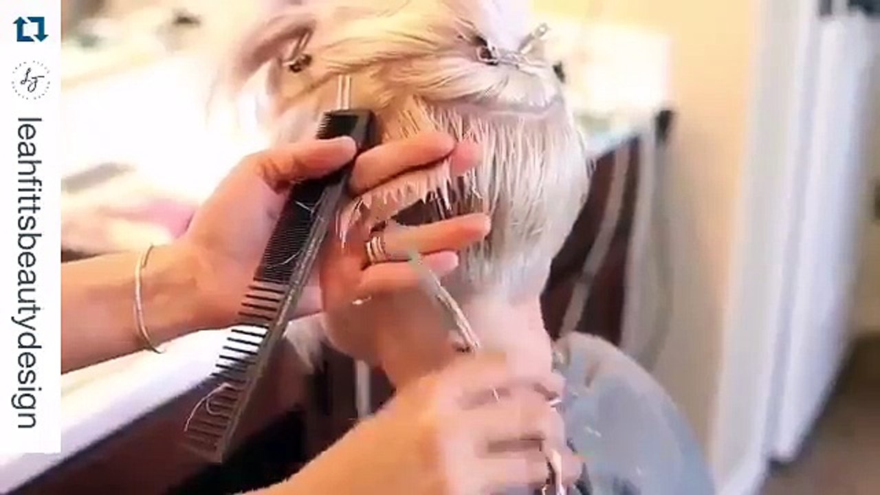 Blonde Undercut Bob