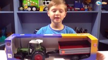 Bruder Tractor Trailer. Video for kids – unboxing toys trucks. Funny kids videos. Cars Toys Review