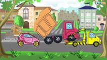 Coches Para Niños. Camión, Camión de Basura, Grúa. Caricaturas de carros. Tiki Taki Carros