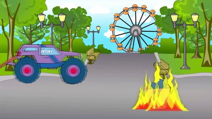 Fire Truck, Ambulance, Police Car - Cars Cartoon for children Construction & Emergency Vehicles