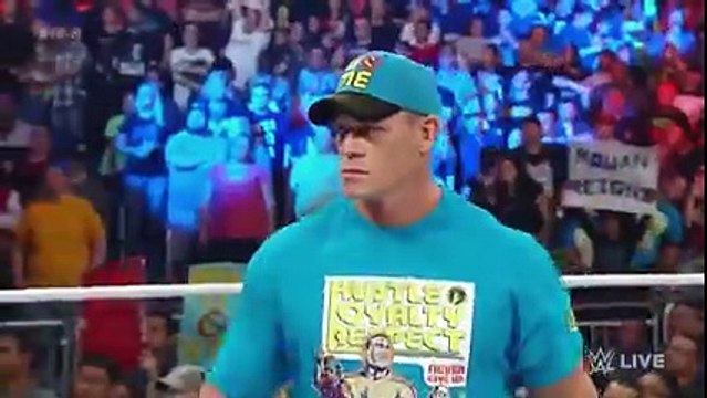 Rusev confronts John Cena before WWE Fastlane- Raw, February 16, 2015