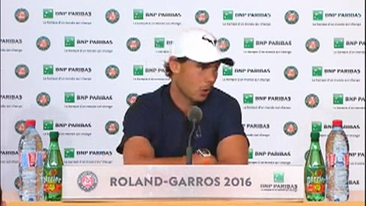 Rafael Nadal Press conference (in Spanish) /  R1 Roland Garros 2016