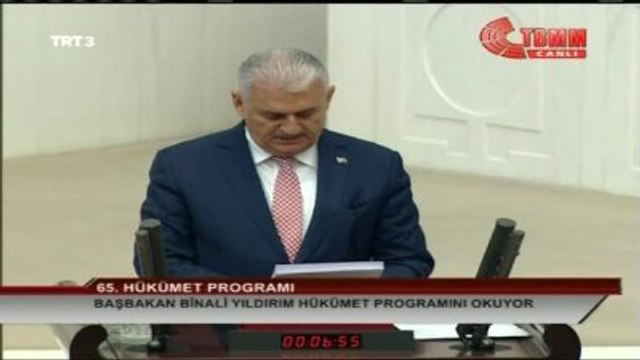 Binali Yıldırım Genel Kurul'da Hükümet Programını Açıkladı 2