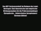 Read Das AKP-Zuckerprotokoll im Rahmen des Lomé-Vertrages: Eine theoretische und empirische