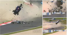 Acidente arrepiante (mas também brutal) a envolver três carros na Fórmula 3