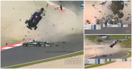 Acidente arrepiante (mas também brutal) a envolver três carros na Fórmula 3