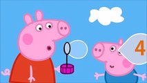Peppa Pig Aprendendo a contar os números de 1 a 10 com a Peppa Pig e as Bolhas de Sabão!1