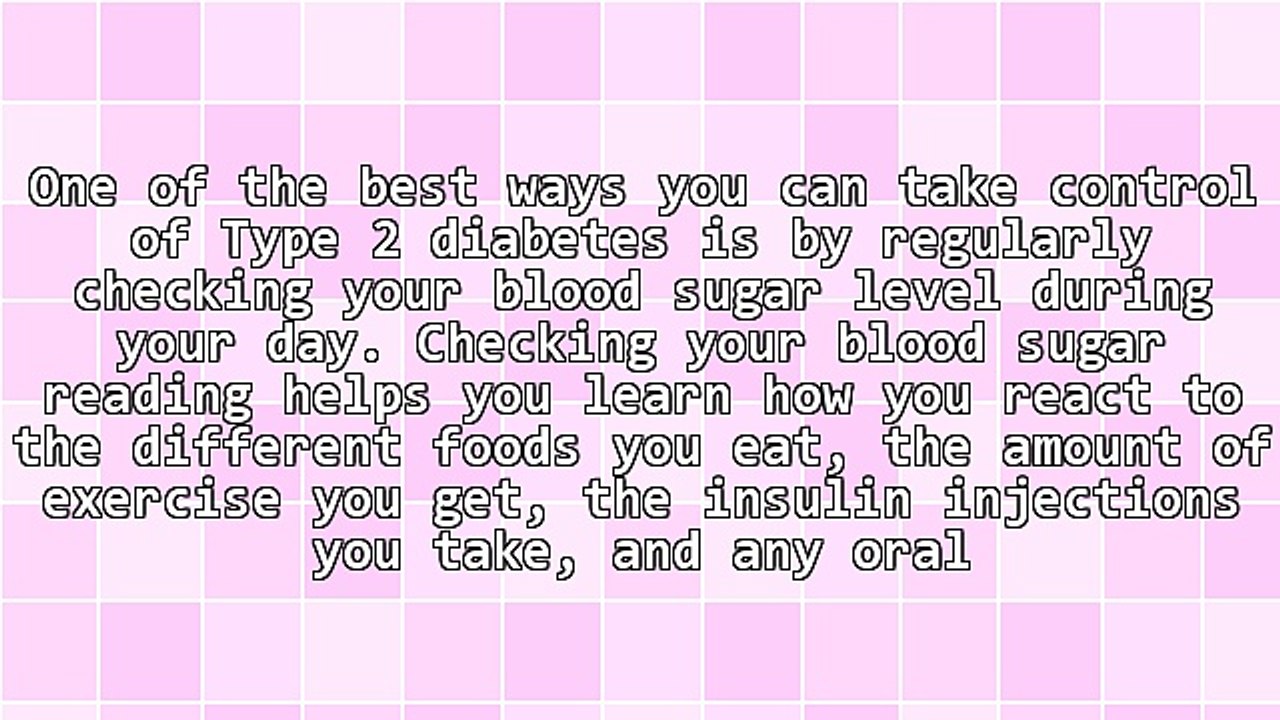 Type 2 Diabetes - Blood Glucose Monitoring