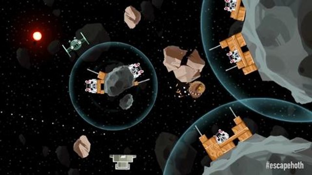 Angry Birds Star Wars: Escape from Hoth gameplay