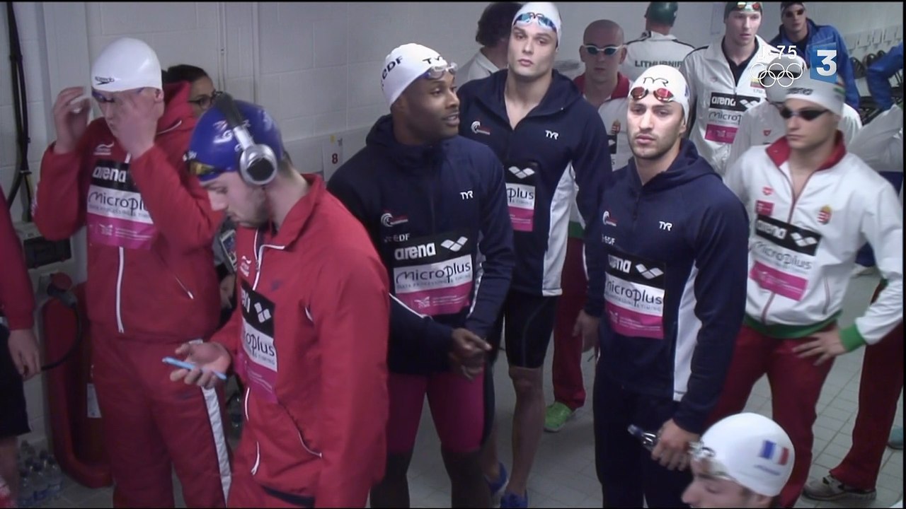 finale 4x100m 4 nages H - ChE 2016 natation (Stasiulis, Perez-Dortona, Metella, Manaudou)