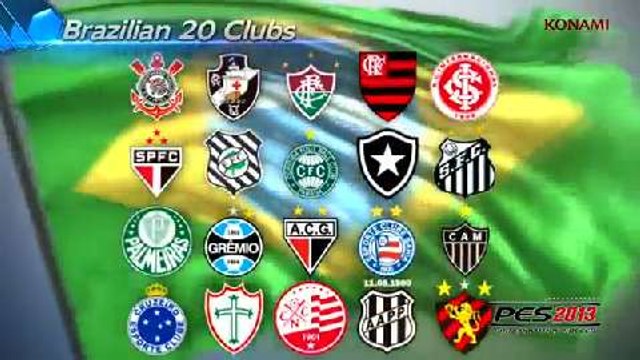 Trailer do PES 2013: times brasileiros