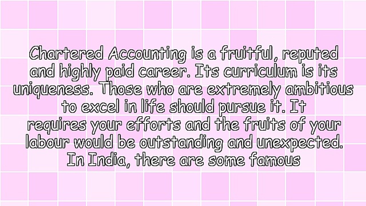 Famous Chartered Accountants of India