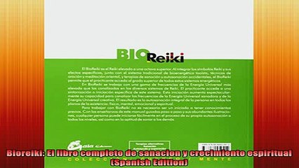 READ book  Bioreiki El libro completo de sanacion y crecimiento espiritual Spanish Edition Full EBook
