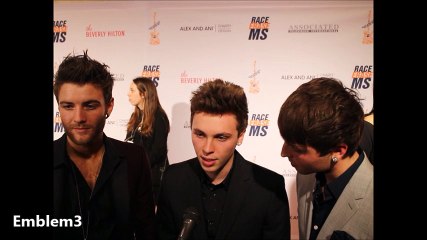 Emblem 3 interview Race to Erase MS benefit 2016