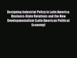 Read Designing Industrial Policy in Latin America: Business-State Relations and the New Developmentalism