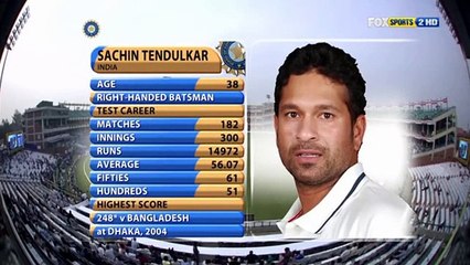 Sachin scored 76 vs wi in delhi 2011