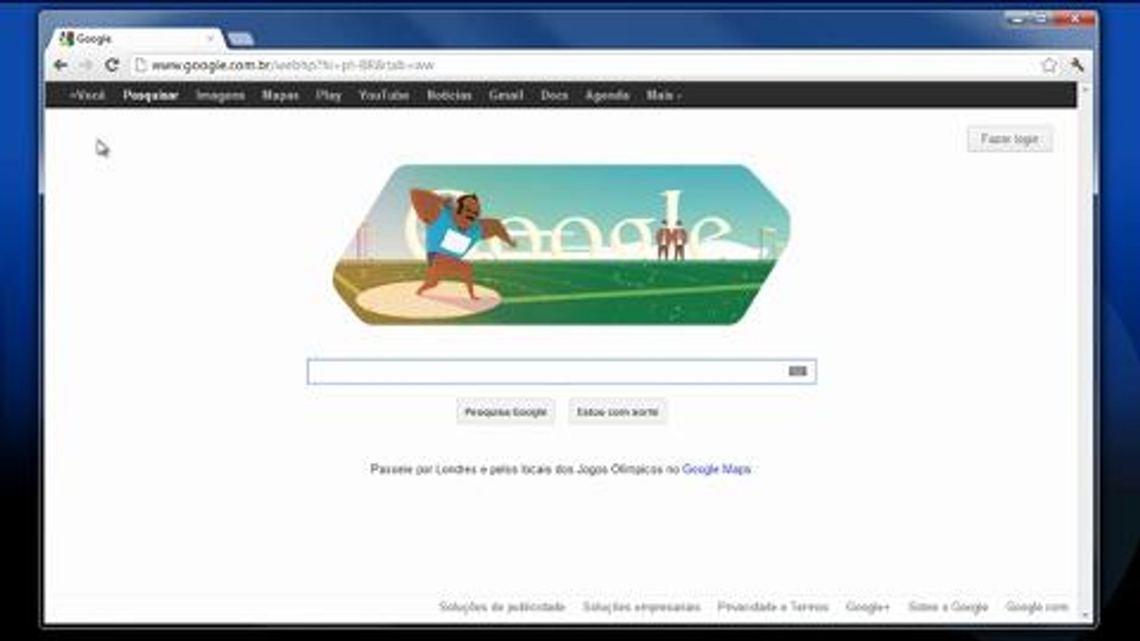 Como girar a tela do Google