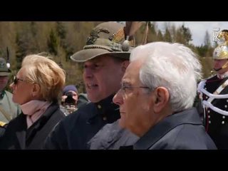 Asiago (VI) - Grande Guerra: Mattarella sul monte Ortigara (24.05.16)