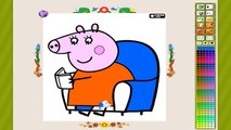 Peppa Pig Coloring Pictures For Kids - Peppa Pig Coloring Pages - Coloring Games