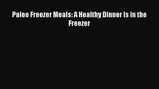 PDF Paleo Freezer Meals: A Healthy Dinner Is in the Freezer  Read Online