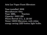 Otis Elevonic 411 Traction Elevator at Aria CityCenter Las Vegas (Floors 25-30)