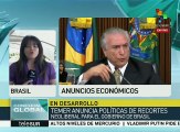 Michel Temer anuncia nuevas medidas neoliberales en Brasil