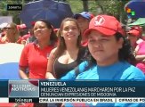 Mujeres venezolanas marchan para denunciar expresiones de misoginia