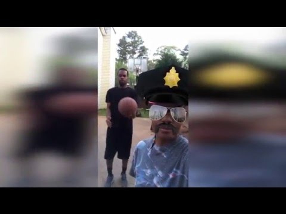 Snapchat Filter Adds Swag to Basketball Trick Shot