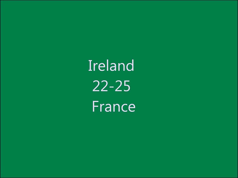 Ireland 22-25 France Match Highlights 13/2/11 Rbs six nations