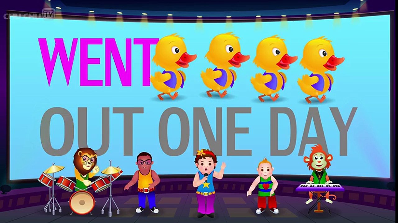 Five Little Ducks - Number Nursery Rhymes Karaoke Songs For Children   ChuChu TV Rock  n  Roll