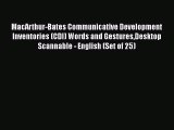 Download MacArthur-Bates Communicative Development Inventories (CDI) Words and GesturesDesktop