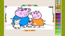 Peppa Pig Family Coloring Pictures For Kids - Peppa Pig Coloring Pages