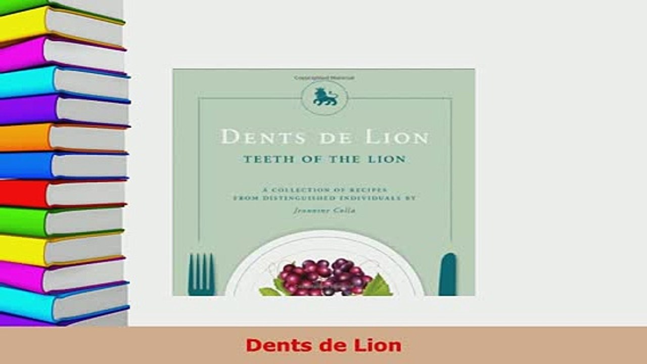 PDF  Dents de Lion PDF Online