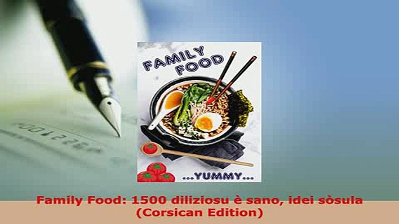 Download  Family Food 1500 diliziosu è sano idei sòsula Corsican Edition Download Full Ebook