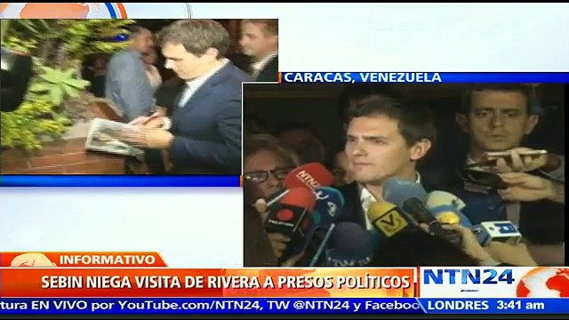 Autoridades venezolanas impiden a Albert Rivera visitar al alcalde Antonio Ledezma