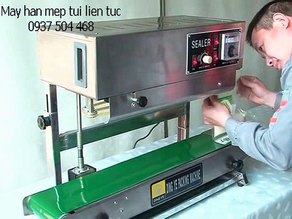 Máy hàn túi dạng đứng, máy ép bao có dịch nước, máy ép túi liên tục, máy ép bao liên tục FR900