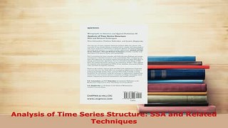 Read  Analysis of Time Series Structure SSA and Related Techniques Ebook Free