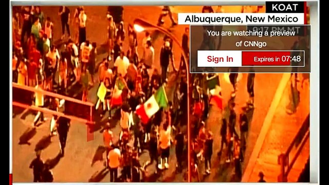 LIVE Footage Donald Trump protesters Trump rally in Albuquerque, NM.