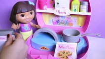 Peppa Pig Mini Pizzeria with Dora The Explorer Chef Dora La Exploradora Nickelodeon Toys Review