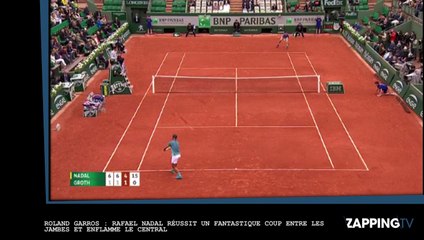 Le coup entre les jambes génial de Nadal face à Groth