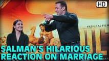 Salman Khan's HILARIOUS Reaction To His WEDDING Rumors | Sultan Trailer Launch