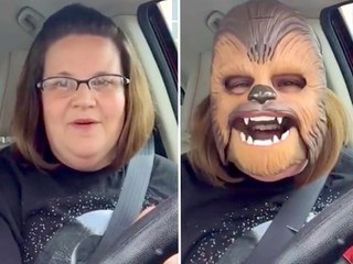 Chewbacca Mom Takes James Corden to Work -