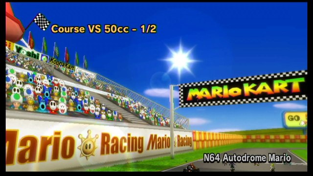 Mario Kart Wii N64 Autodrome Mario